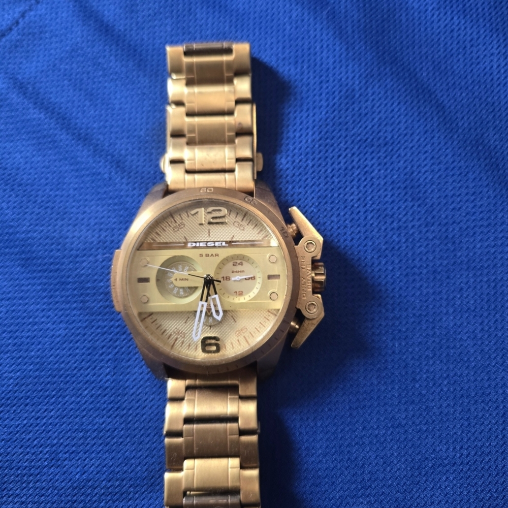 Diesel Gold Chronograph Watch